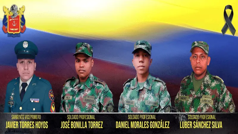 Emboscada deja cuatro militares muertos en  Meta