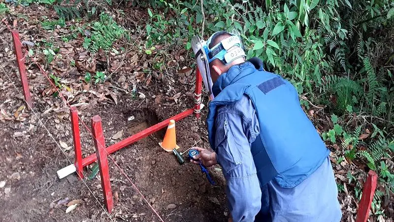 15 municipios del Huila están libres de sospecha de minas