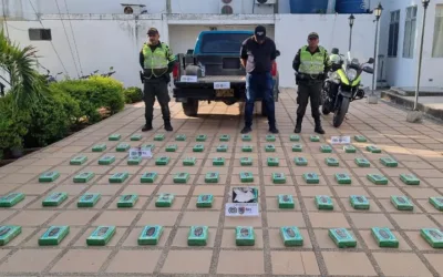 Detenido con 81 kilogramos de clorhidrato de cocaína en la Vía Neiva – Castilla