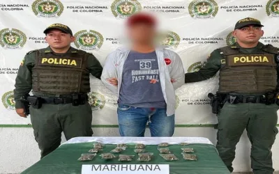 Detenido en Yaguará, Huila, con varias dosis de marihuana