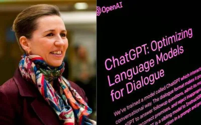 Primera ministra danés leyó un discurso escrito por AI usando ChatGPT