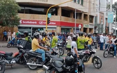 Motociclistas de Neiva se manifestaron exigiendo mayor seguridad