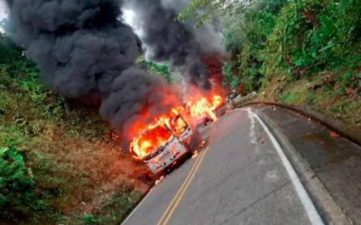 ELN quemó dos buses
