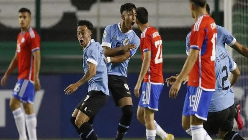 Uruguay debutó con goleada ante Chile en el Sudamericano Sub-20