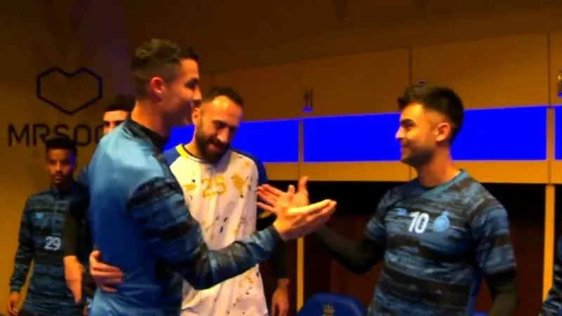 David Ospina recibió a Cristiano Ronaldo en el Al Nassr