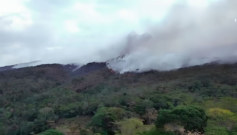 Ocho incendios activos arrasan con bosques en el Huila