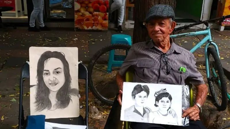 Más de 60 años dibujando y pintando en la calle