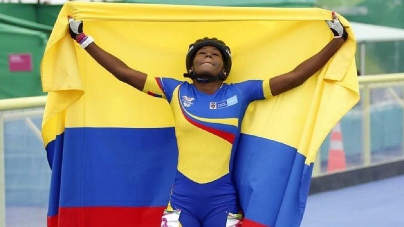 Jhoana Viveros consigue oro para Colombia en patinaje
