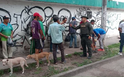Policía realizó actividades de bienestar para personas en condición de calle