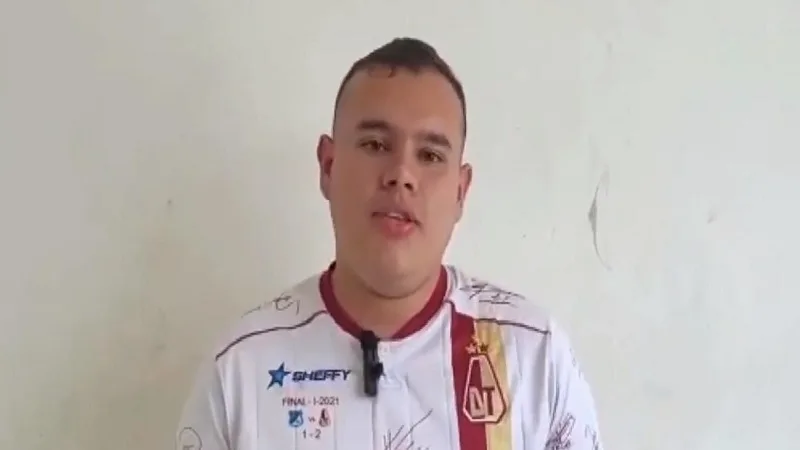 Hincha del Tolima denunciará a Daniel Cataño