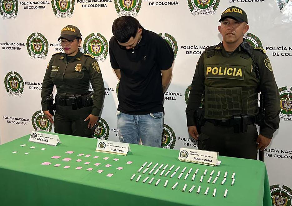 Detenido en Neiva durante operativo contra microtráfico