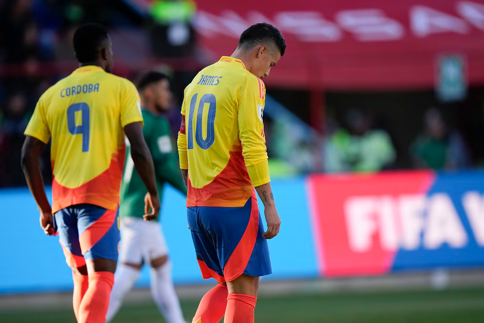 Colombia pierde invicto de dos años en eliminatorias tras caer ante Bolivia