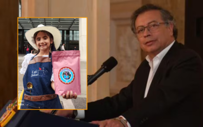 La pequeña caficultora de Huila que llegó a Bogotá para compartir su café con Gustavo Petro