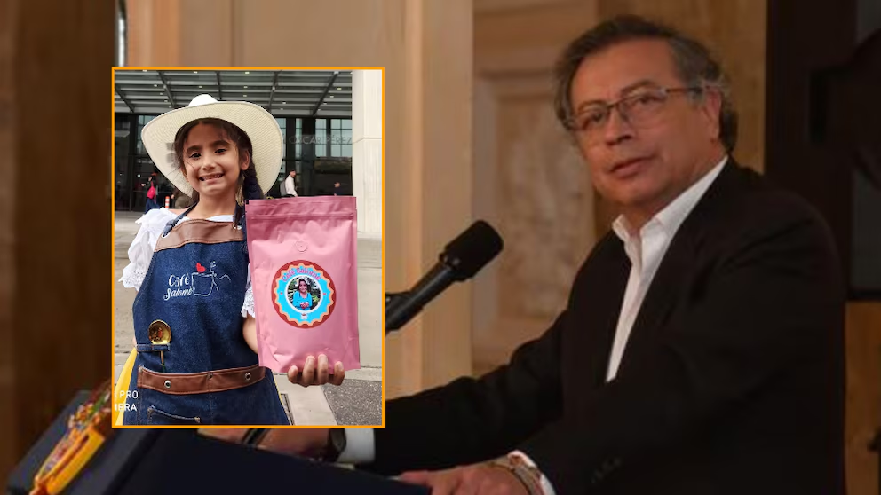 La pequeña caficultora de Huila que llegó a Bogotá para compartir su café con Gustavo Petro