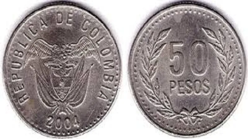Esta moneda de 50 pesos colombianos puede costar hasta $60 mil