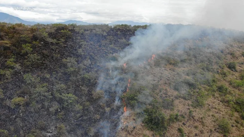 Persisten los incendios forestales en el departamento del Huila