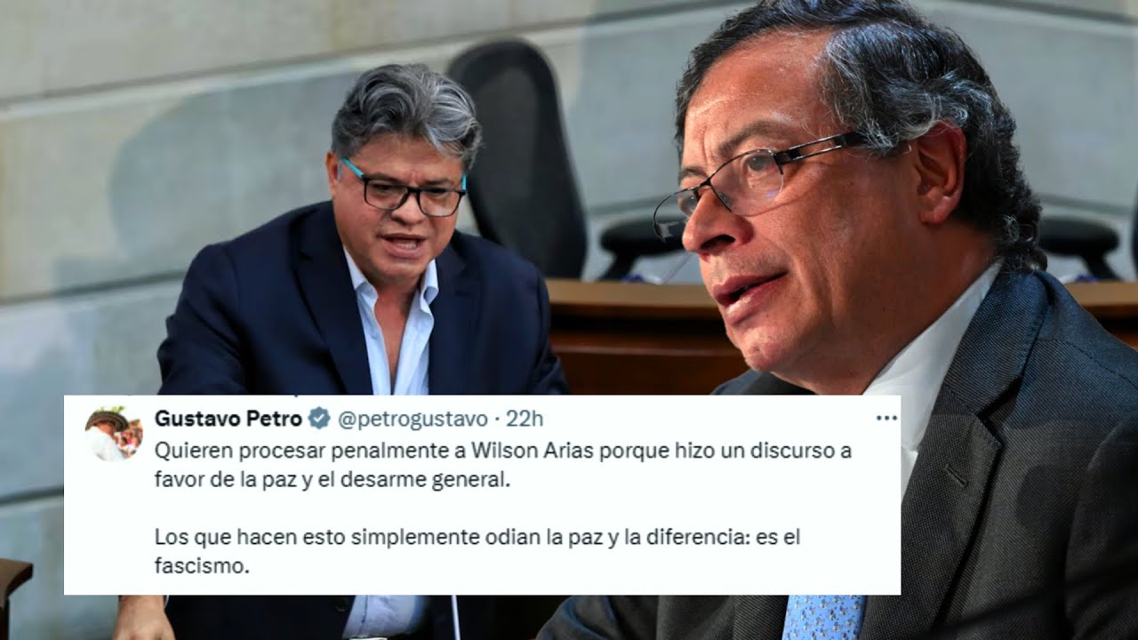 Petro defiende llamado de senador Wilson Arias a grupos armados
