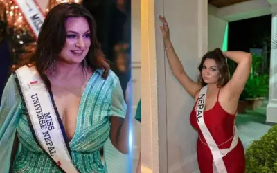 Miss Nepal se lleva las miradas de cara al concurso Miss Universo 2023
