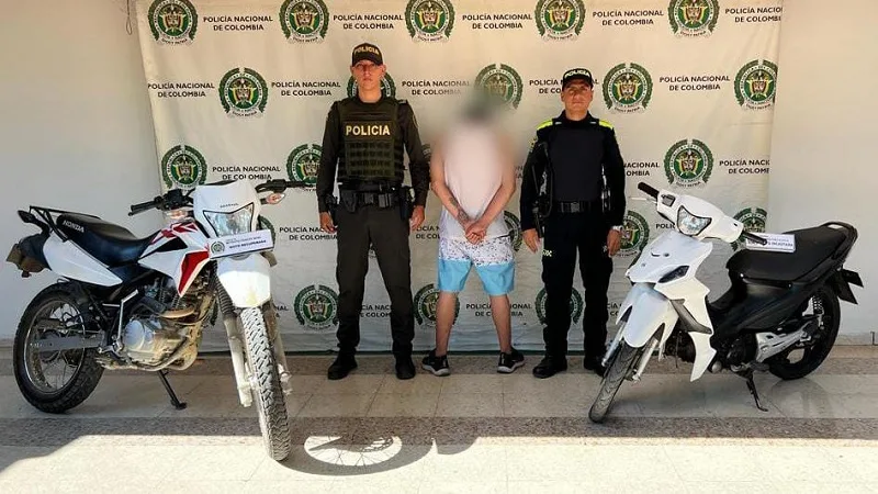 Moto robada fue recuperada y un menor fue aprehendido en Neiva