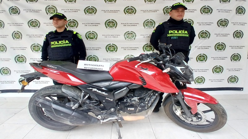 En 2024 ha sido recuperadas 436 motocicletas en el Huila