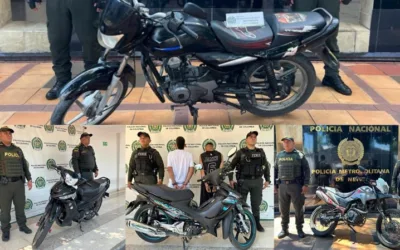 Recuperaron cuatro motocicletas hurtadas y capturan a dos hombres en Neiva