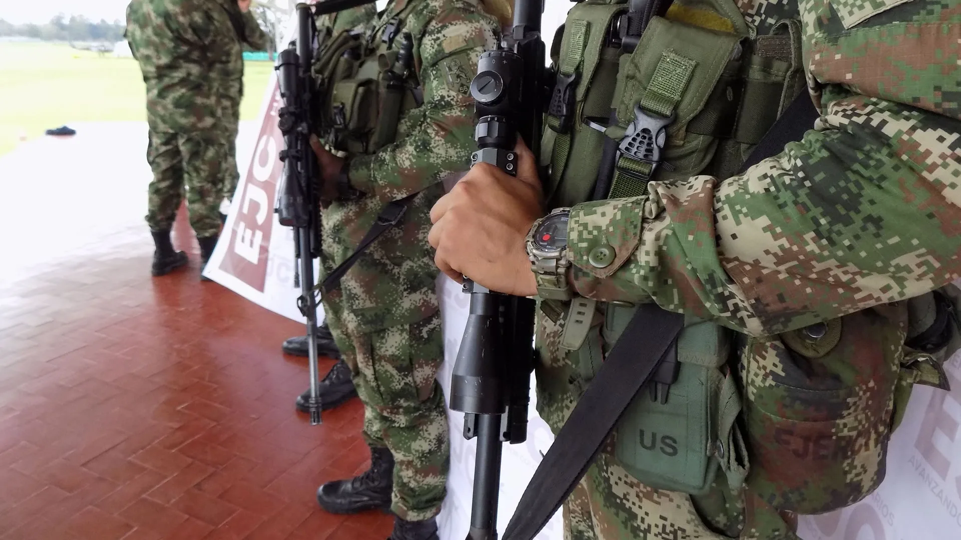 Vestimenta militar que era utilizada por el clan del Golfo fue incautada en Cauca