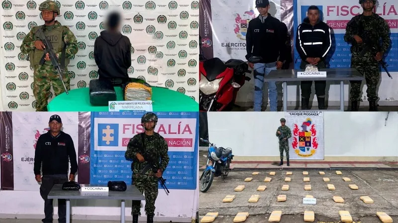 Incautaron 48 Kilos de estupefacientes durante operativos en el Huila