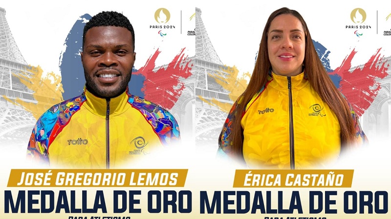 Colombia suma sus dos primeras medallas de oro en los Juegos Paralímpicos de París