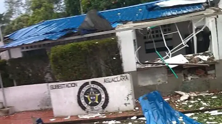 Destruida subestación de Policía en Cúcuta a tras ataque con explosivos