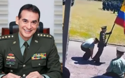 “Usted es un orgullo patrio”: Director de la Policía a uniformado que se quitó su zapato para dárselo a un compañero