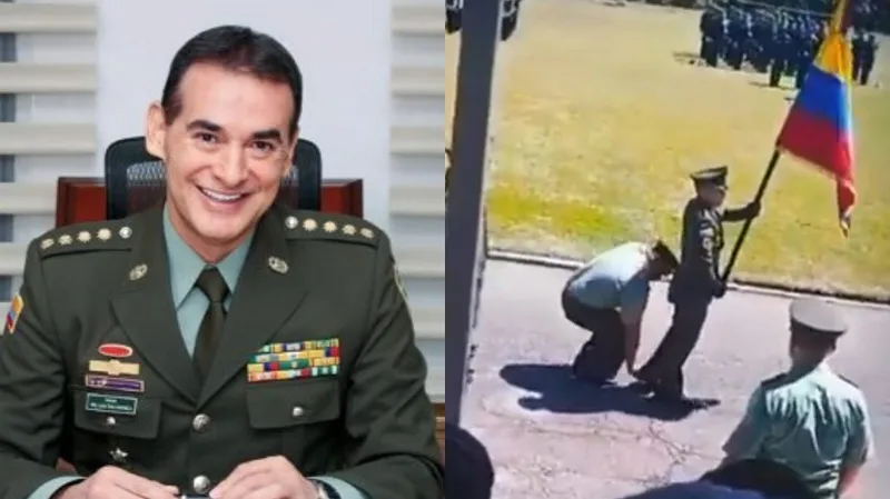 “Usted es un orgullo patrio”: Director de la Policía a uniformado que se quitó su zapato para dárselo a un compañero