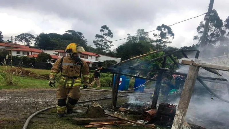 Incendio en la Finca de Rigo,  restaurante del ciclista Antioqueño  Rigoberto Urán