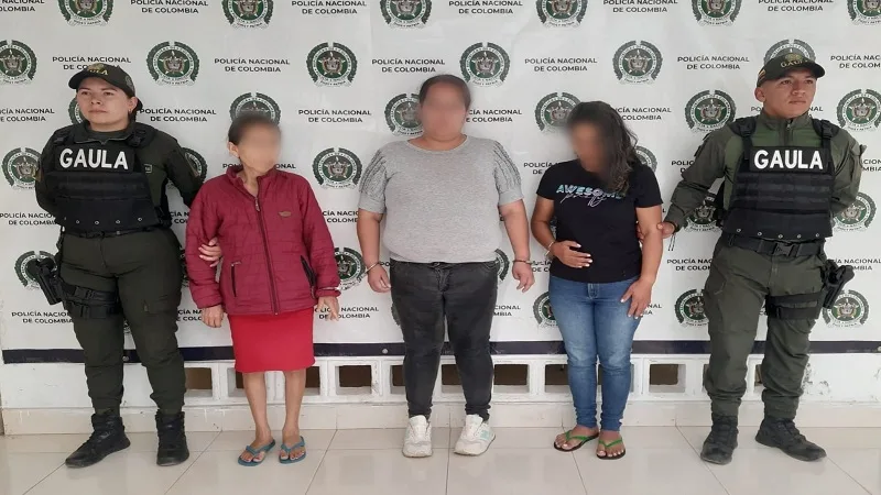 Tres mujeres capturadas por extorsiones carcelarias en Pitalito