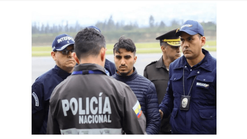 Expolicía responsable de un feminicidio fue expulsado de Colombia