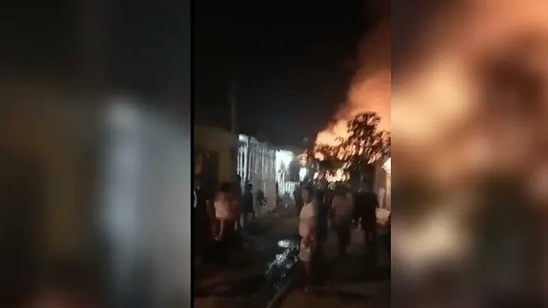 Incendio destruyó alrededor de 29 viviendas en Barranquilla